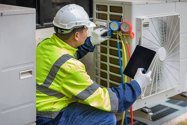 Professional Air Conditioning Repair technician working in Pauls Valley, OK